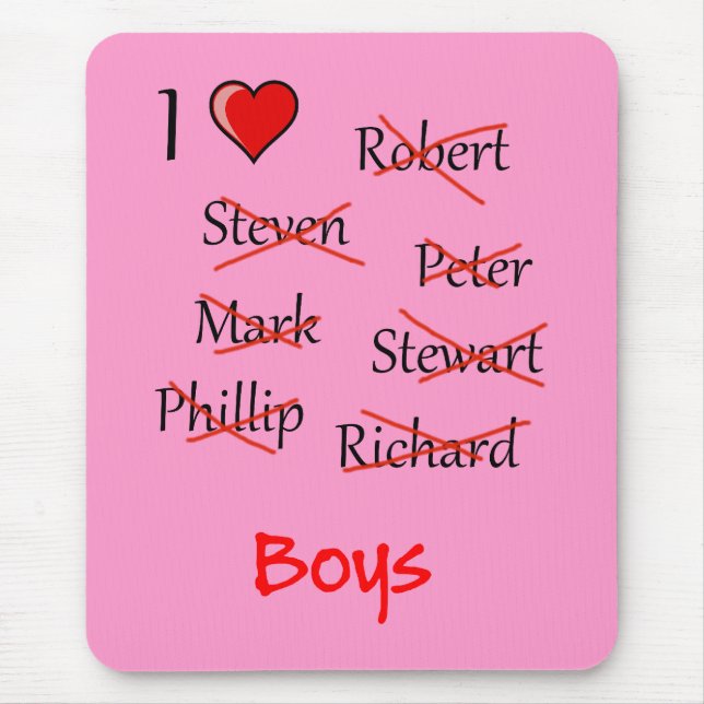 "I ♥ Boys" Musmatta (Framsidan)