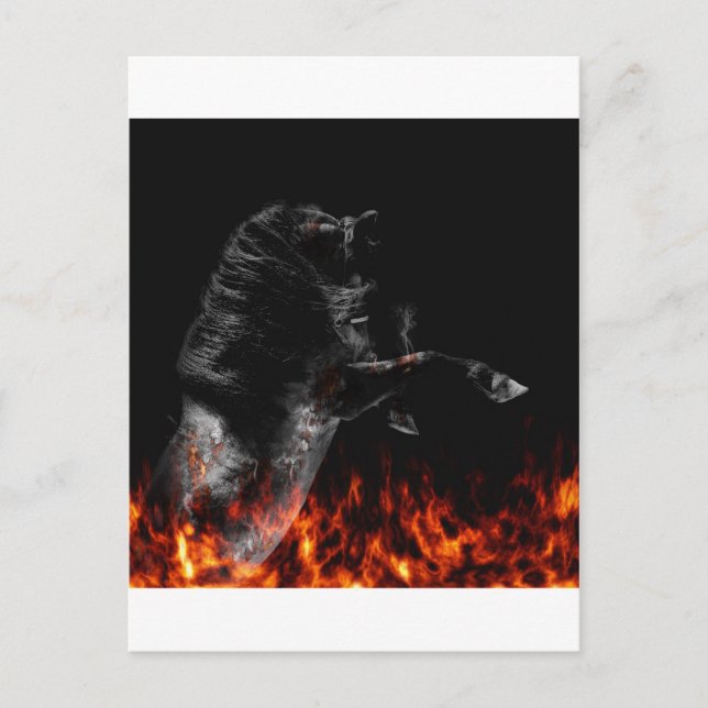 I branden vykort (Framsida)