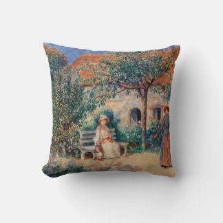 I Brittany Frankrike Renoir-färgning Kudde