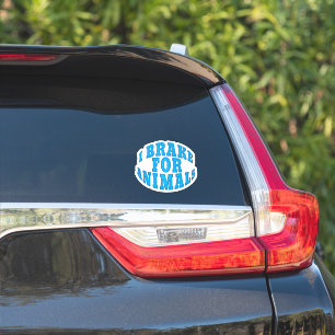 I BROKE FOR DJUR Window and Car Decals Klistermärken