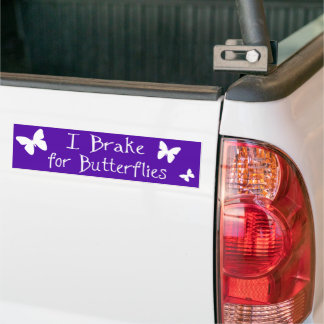 I Broms for Butterflies, lila-stötdekal Bildekal