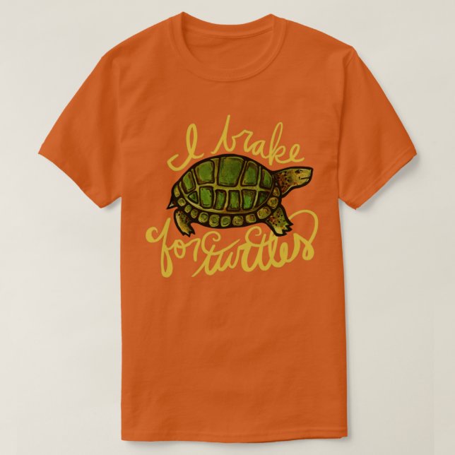 I broms för sköldpaddor2 t shirt (Design framsida)