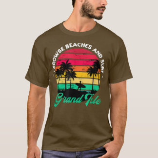I Browse Beaches and Surf Grand Isle Surfing Louis T Shirt