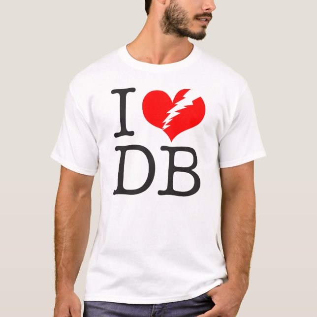 I (brutet hjärta) DB Light T-Shirt (Framsida)