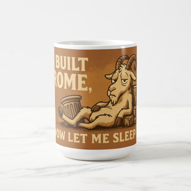 I Built Rome Goat Mug Kaffemugg (Center)