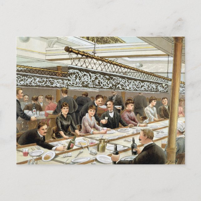 I bukten, på middagen - en Western havsbrunn, f Vykort (Framsida)