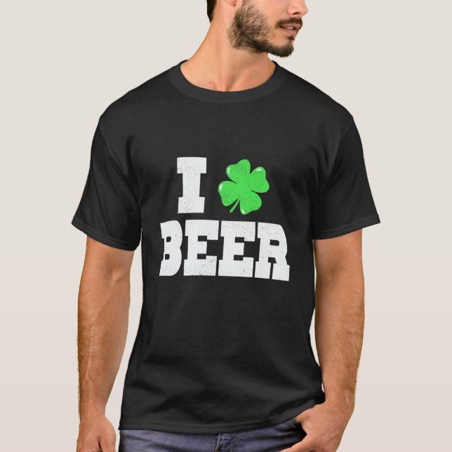I C Beer St Patricks Day Irish Pats Sarcastic T Shirt (Framsida)