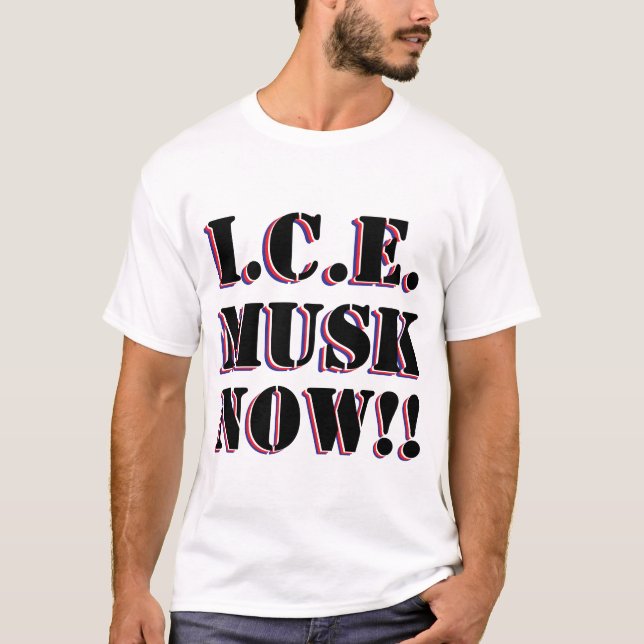 I.C.E. MUSK T SHIRT (Framsida)