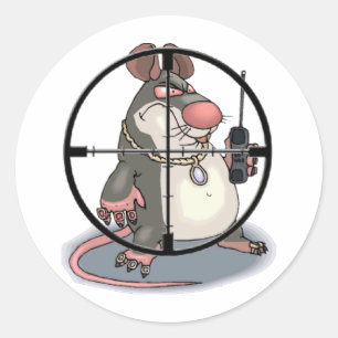 I C Snitchez Runt Klistermärke