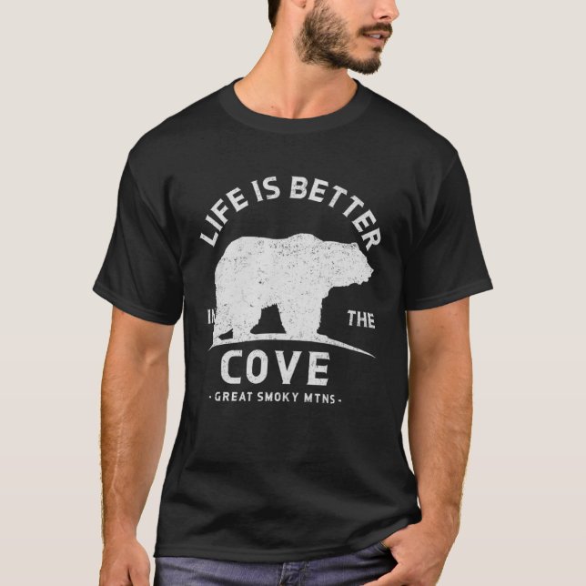 i Cades Cove Cove Underbar Smoky Mountains T Shirt (Framsida)
