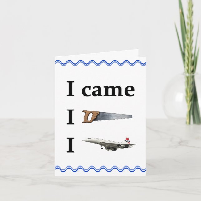 I Came, I Saw, I… Anteckningskort (Framsida)