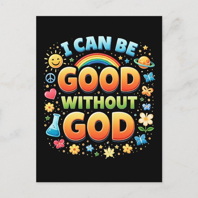 I Can Be Good Without God Vykort (Framsida)