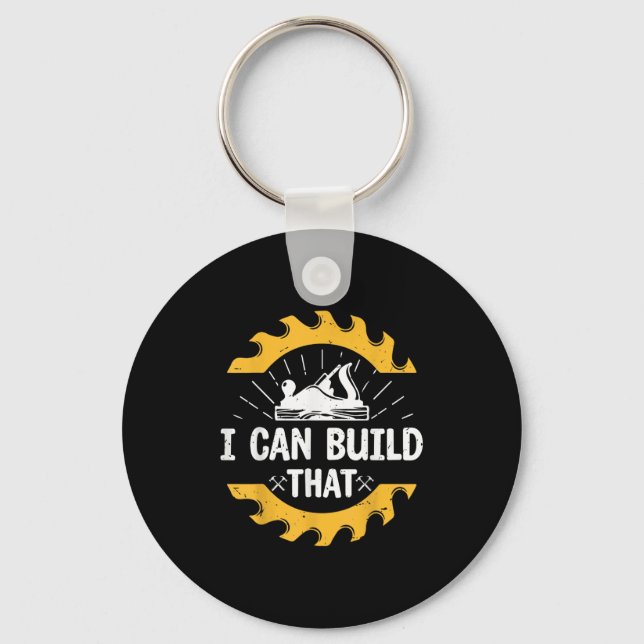 I Can Build That Funny Carpenter Gift  Nyckelring (Framsida)