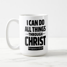 I Can Do All Things Philippians 4 13 KJV Mug Kaffemugg