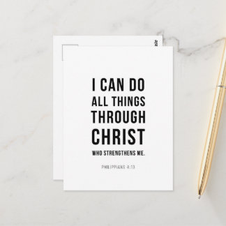 I Can Do All Things Philippians 4:13 Vykort