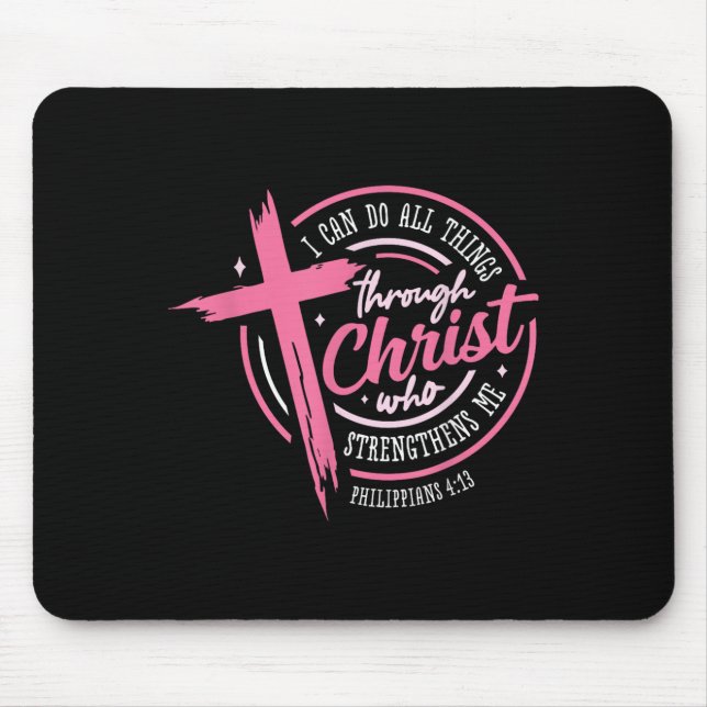 I Can Do All Things Through Christ Breast Cancer A Musmatta (Framsidan)