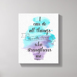 I can do all things through Christ Canvastryck