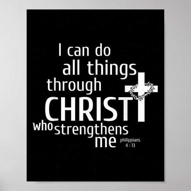 I Can Do All Things Through Christ - Christian Gif Poster (Framsidan)