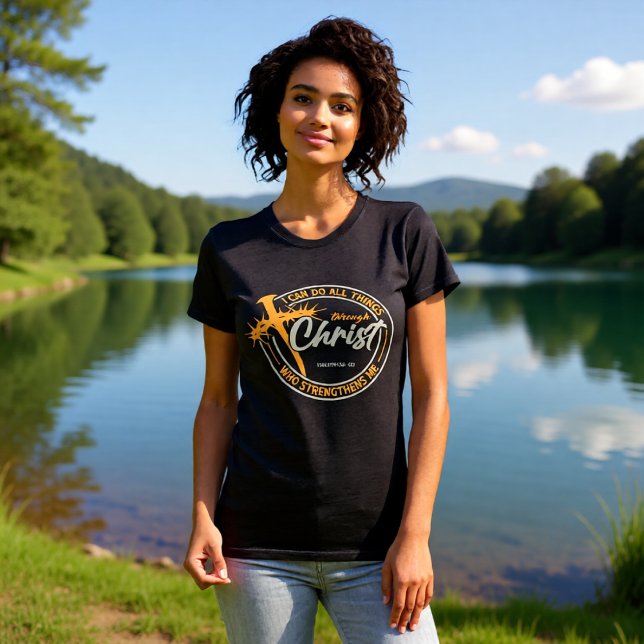 I Can Do All Things Through Christ Philippians 4:1 T Shirt (Skapare uppladdad)