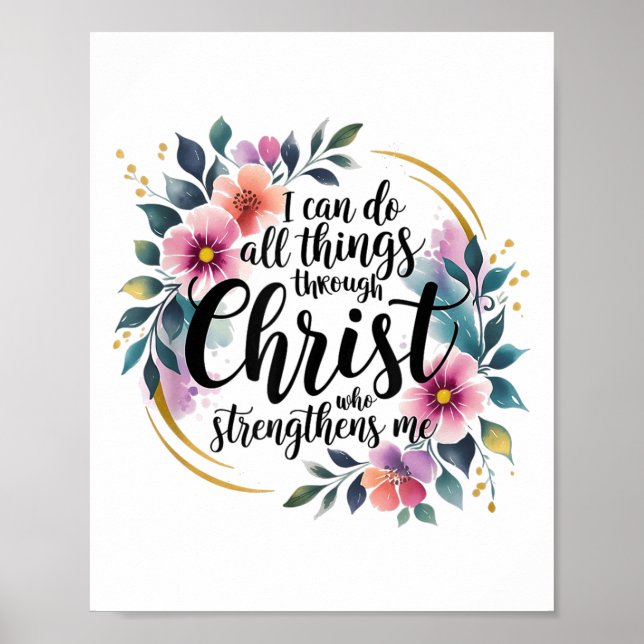 I Can Do All Things Through Christ  Poster (Framsidan)