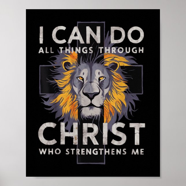 I Can Do All Things Through Christ  Poster (Framsidan)