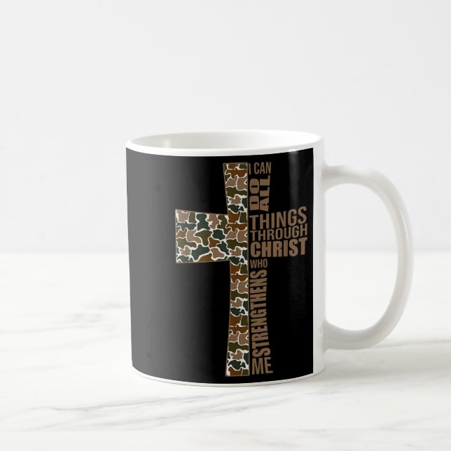 I Can Do All Things Through Christ Who Strengthens Kaffemugg (Höger)