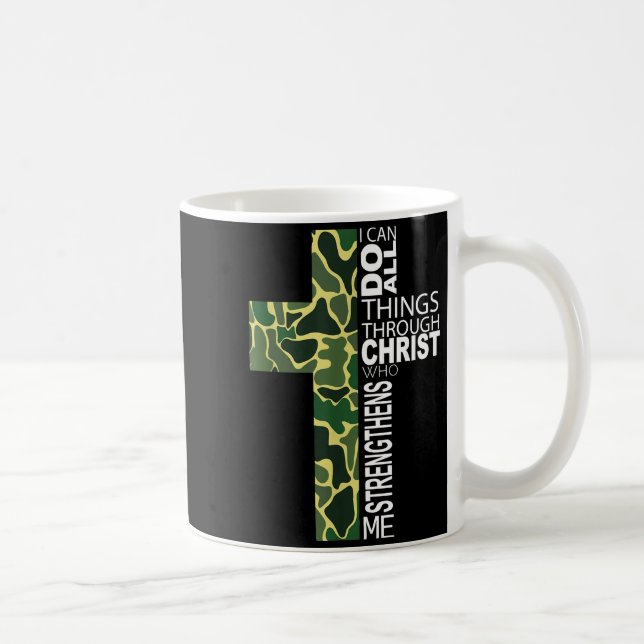I Can Do All Things Through Christ Who Strengthens Kaffemugg (Höger)