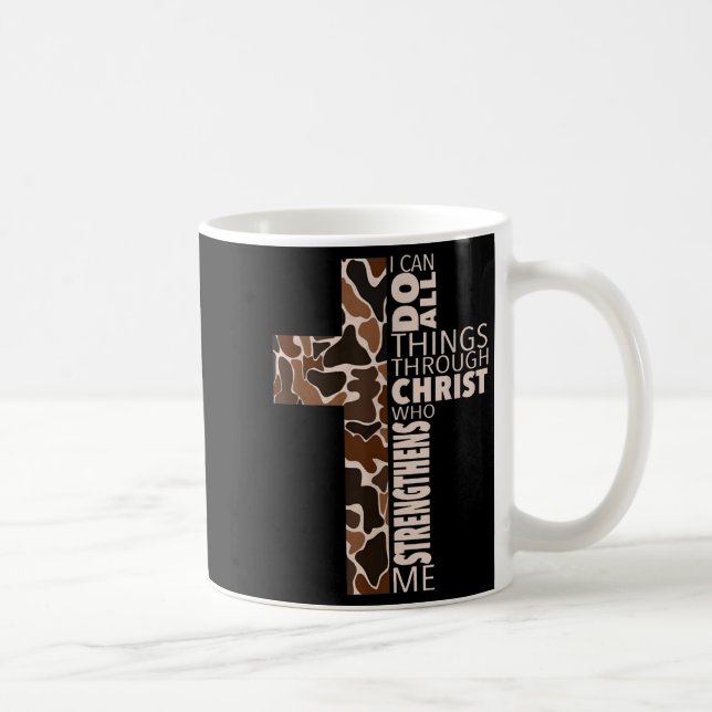 I Can Do All Things Through Christ Who Strengthens Kaffemugg (Höger)