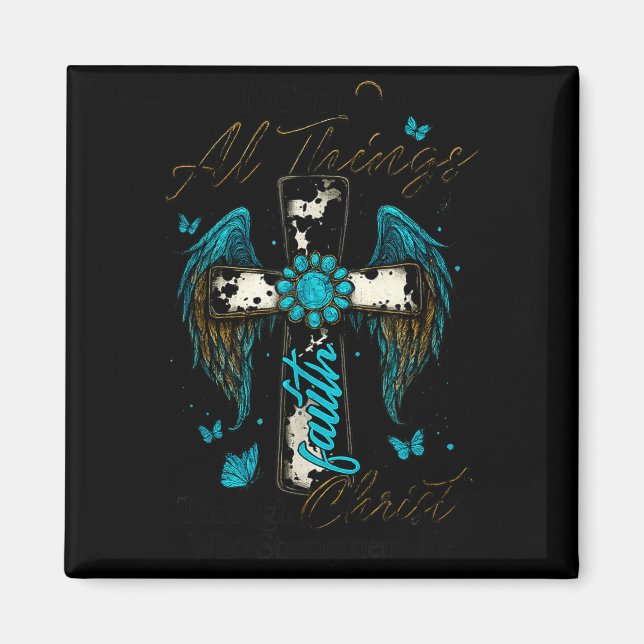 I Can Do All Things Through Christ Who Strengthens Magnet (Framsidan)