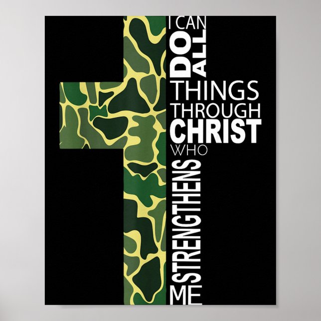 I Can Do All Things Through Christ Who Strengthens Poster (Framsidan)
