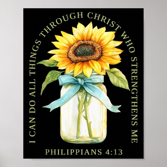 I Can Do All Things Through Christ Who Strengthens Poster (Framsidan)