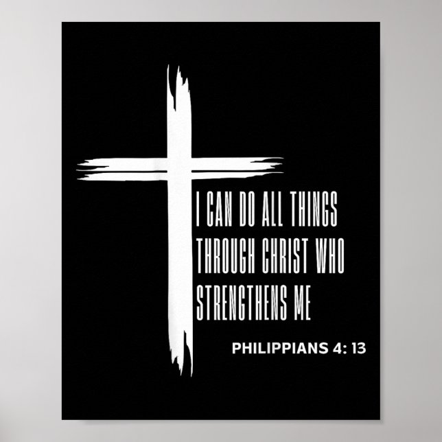 I Can Do All Things Through Christ Who Strengthens Poster (Framsidan)