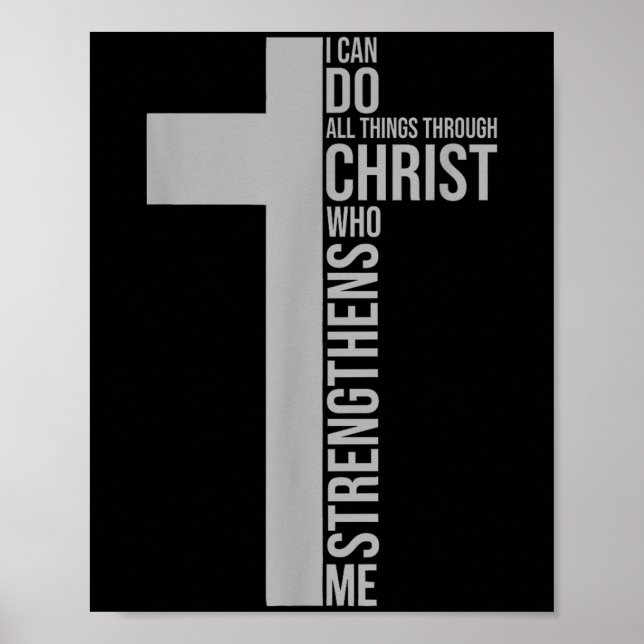 I Can Do All Things Through Christ Who Strengthens Poster (Framsidan)
