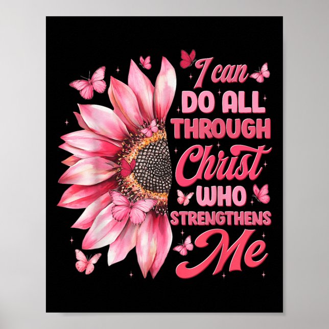 I Can Do All Things Through Christ Who Strengthens Poster (Framsidan)