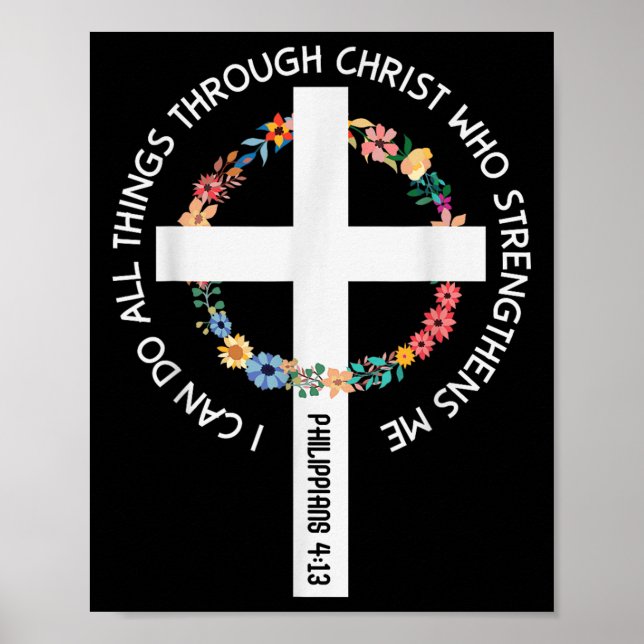 I Can Do All Things Through Christ Who Strengthens Poster (Framsidan)