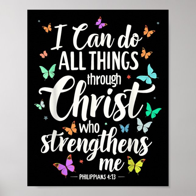 I Can Do All Things Through Christ Who Strengthens Poster (Framsidan)