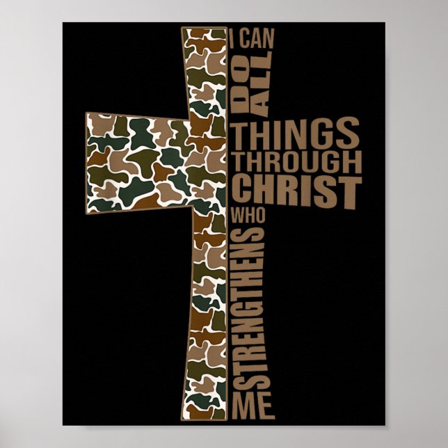 I Can Do All Things Through Christ Who Strengthens Poster (Framsidan)