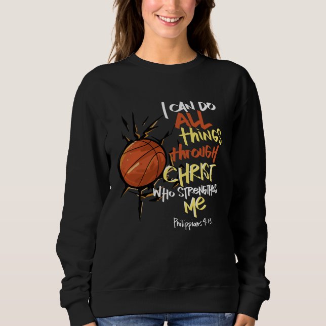 I Can do all things through Christ who strengthens T Shirt (Framsida)