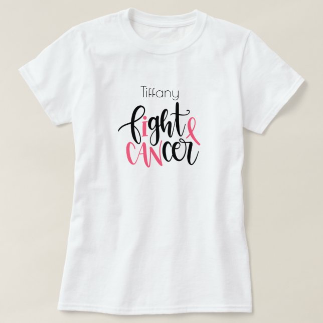 (I can) Fight Cancer Support T-Shirt (Design framsida)