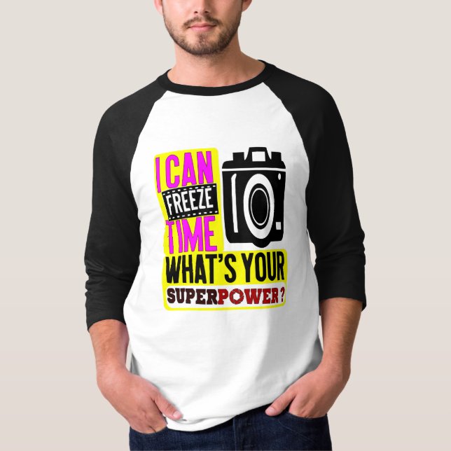 i can freeze time t shirt (Framsida)