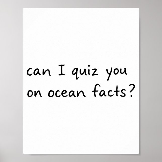 I Can Quiz Ocean Facts Poster (Framsidan)