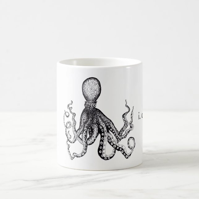 I. Cant. Även. Bläckfiskmugg Kaffemugg (Center)