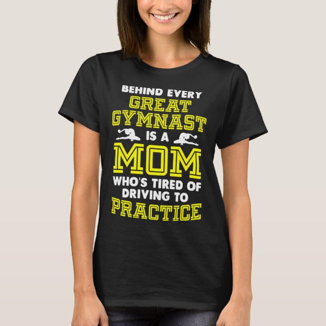 I Cant Behålla Lugn Im A Gymnastics Mamma och dess T Shirt (Framsida)
