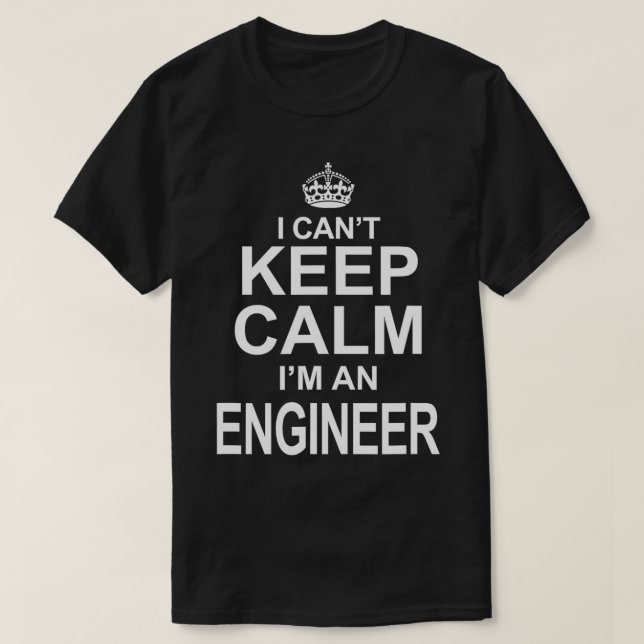 I Cant Behålla Lugn Im An Ingenjör Funny Engineeri T Shirt (Design framsida)