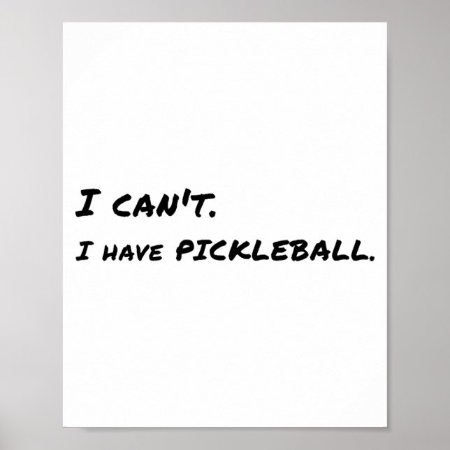I Can't, Have Ckleball  Poster (Framsidan)