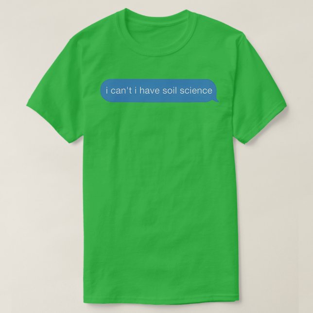 i cant i har markvetenskap t shirt (Design framsida)