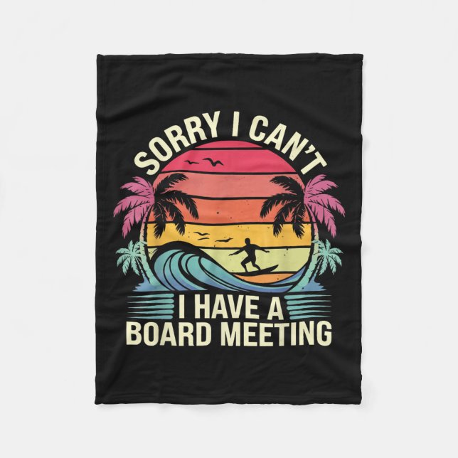 I Cant I Have A Board Meeting  Fleecefilt (Framsidan)