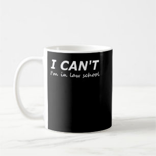 I Cant Im i Law School - Lag Ley Long Sle Kaffemugg