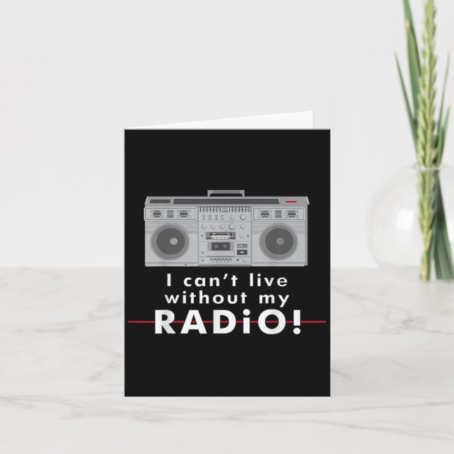 I Can't Live Without My Radio  Kort (Framsida)
