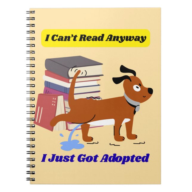 I Can't Read Anyway Anteckningsbok (Framsidan)